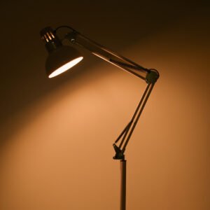 Candeeiro de pé ANTIGONA articulado 1xE27 Branco e cromado - Image 2