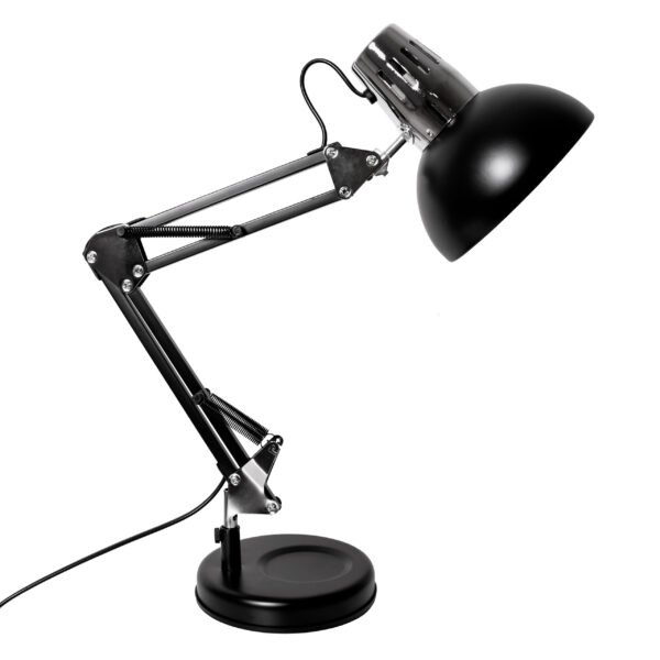 Candeeiro de mesa ANTIGONA articulado 1xE27 Preto e cromado