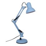 Candeeiro de mesa ANTIGONA articulado 1xE27 Azul Celeste Mate