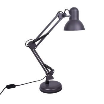 Candeeiro de mesa ANTIGONA articulado 1xE27 Cinzento Mate