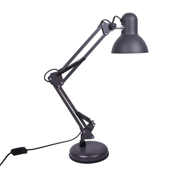 Candeeiro de mesa ANTIGONA articulado 1xE27 Cinzento Mate
