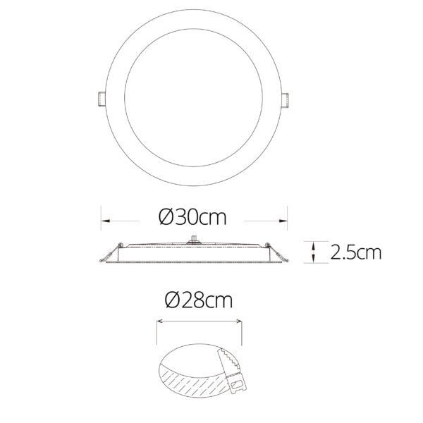 Foco de encastrar INTEGO 2.0 PC redondo 24W LED 2500lm 4000K Branco - Image 6