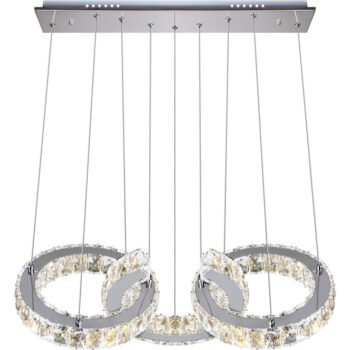 Suspensão ARGON 1x66W LED 4000K Transparente