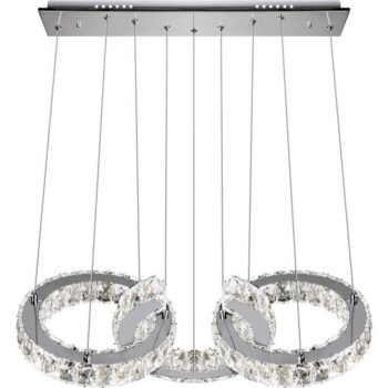 Suspensão ARGON 1x66W LED 3000K Transparente