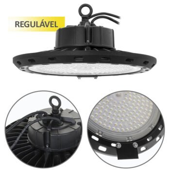 Campânula Led SUPERVISION luz regulável IP65 150W 15000lm 6400k