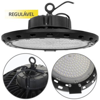 Campânula Led SUPERVISION luz regulável IP65 250W 25000lm 6400k