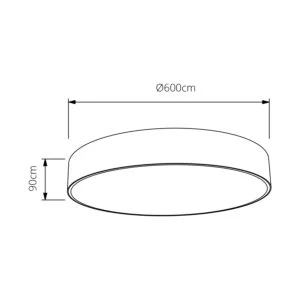 Plafond BILAC redondo 1x77W LED 10000lm 3000K Branco - Image 5