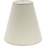 Abat-jour CIPRIOTA redondo cónico com encaixe E27 Alt.20xD.20cm Bege