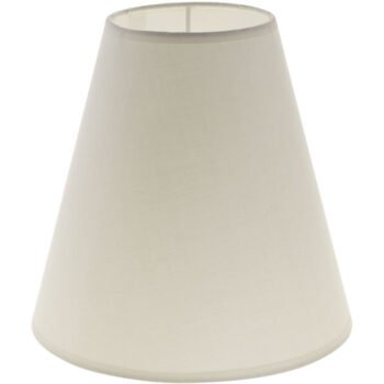 Abat-jour CIPRIOTA redondo cónico com encaixe E27 Alt.20xD.20cm Bege