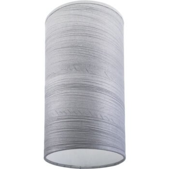 Abat-jour ROMENO redondo com encaixe E14 Alt.26,5xD.14cm Cinzento