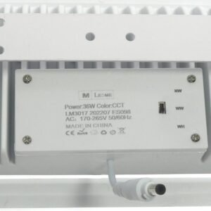 Foco de encastrar NAVI rectangular 36W LED 3600lm CCT Branco - Image 5
