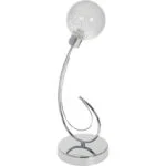 Candeeiro de mesa VITA 1xG9 Alt.44xD.15cm cromado com bolas de vidro brancas