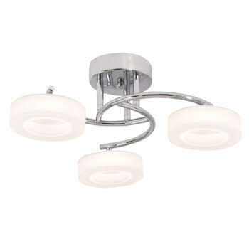 Plafond TOKIO 3x12W LED 4000K Alt.17,5xD.45cm Cromado