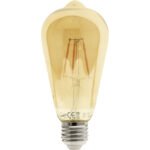 Lâmpada E27 (grosso) JADIR LED 4W 2200K 200lm 270°Ambar-A+
