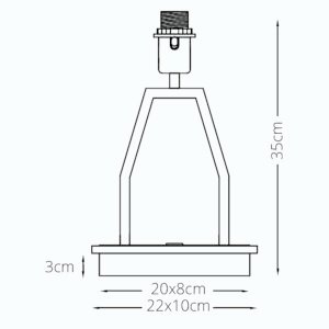 Base para candeeiro de mesa TROFA 1xE27+1x6W LED 4000K preto - Image 6