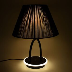 Base para candeeiro de mesa MAIA 1xE27+1x6W LED 4000K Preto - Image 4