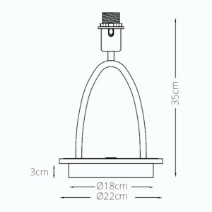 Base para candeeiro de mesa MAIA 1xE27+1x6W LED 4000K Preto - Image 6