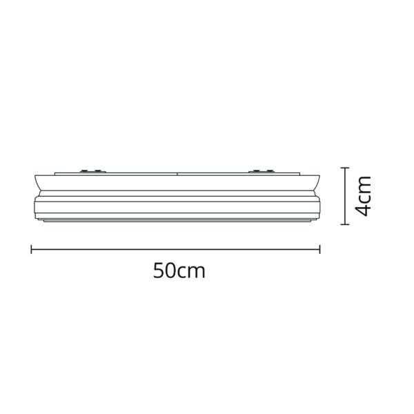 Plafond JUPITER D.50cm 72W LED regulável 3000-4000-6000K Prata - Image 5