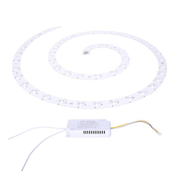 Kit de luz para ventoinhas com LED espiral com 36W 3240lm 3000-4000-6000K + Driver