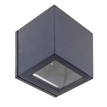 Aplique CAVALUM IP54 1xG9 Alumínio+Vidro Antracite