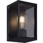 Aplique CRIZ IP44 1xE27 C.12,3xL.14xAlt.120,7cm Preto