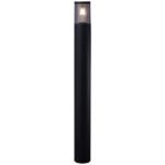 Pilar EGA IP65 1xE27 90cm Alumínio+PC Preto