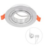 Aro de encastrar INTECA redondo rotativo C.8xL.8xAlt.0,3cm Prata