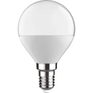 Lâmpada E14 (fino) Esférica EVOLUTION LED 5W 4000K 450lm Branca-A+
