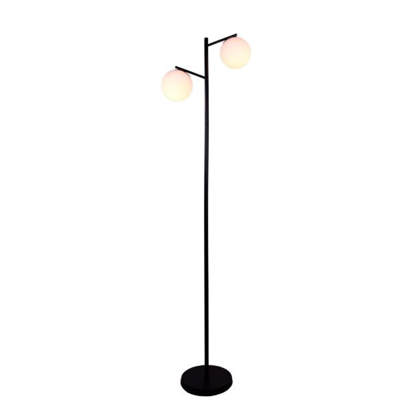 Candeeiro de pé AIMEE 2xE27 Alt.170xD.42cm preto - Image 2