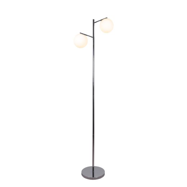 Candeeiro de pé AIMEE 2xE27 Alt.170xD.42cm cromado - Image 2