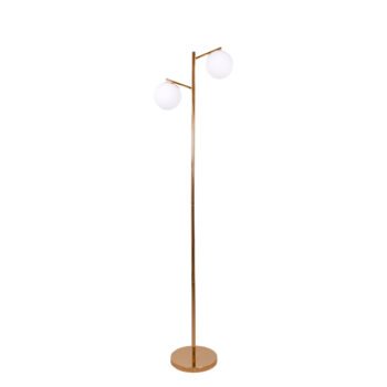 Candeeiro de pé AIMEE 2xE27 Alt.170xD.42cm dourado