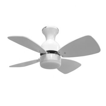Ventoinha de tecto FRESCO branca, 4 palas reversíveis, 16W LED 4000K