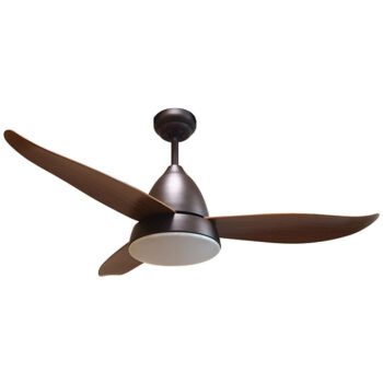 Ventoinha de tecto MARINO castanha, 3 palas, 16W LED 4000K