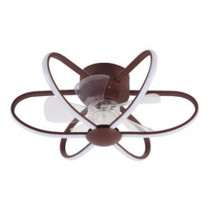Ventoinha de tecto JURA castanha, 5 palas, 74W LED 3000-6500K