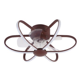 Ventoinha de tecto JURA castanha, 5 palas, 74W LED 3000-6500K