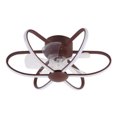 Ventoinha de tecto JURA castanha, 5 palas, 74W LED 3000-6500K
