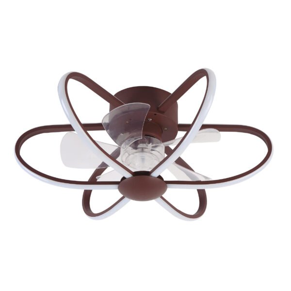 Ventoinha de tecto JURA castanha, 5 palas, 74W LED 3000-6500K