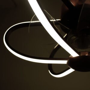 Ventoinha de tecto JURA castanha, 5 palas, 74W LED 3000-6500K - Image 2