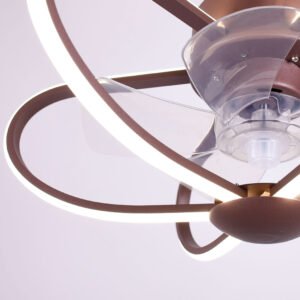 Ventoinha de tecto JURA castanha, 5 palas, 74W LED 3000-6500K - Image 3