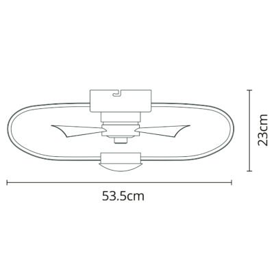Ventoinha de tecto JURA castanha, 5 palas, 74W LED 3000-6500K - Image 6