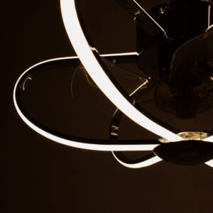 Ventoinha de tecto JURA cromada, 5 palas, 74W LED 3000-6500K - Image 2