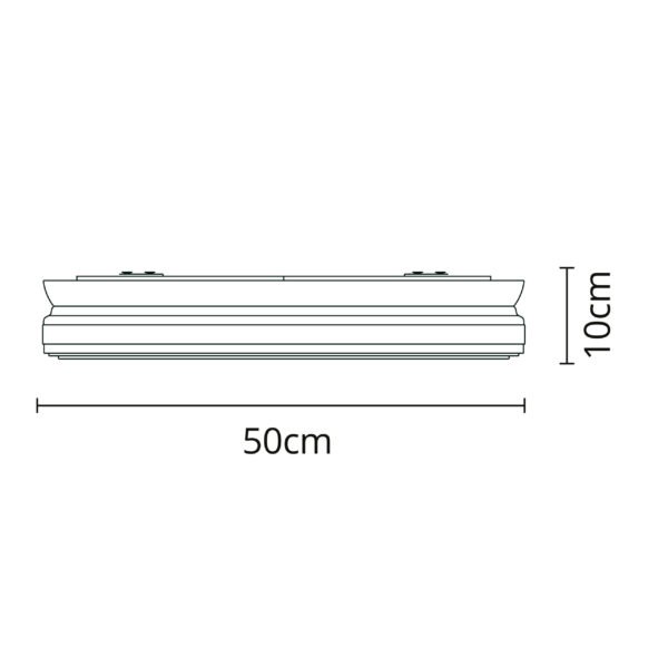 Plafond TITAN D.50cm 72W LED regulável 3000-4000-6000K Preto - Image 2
