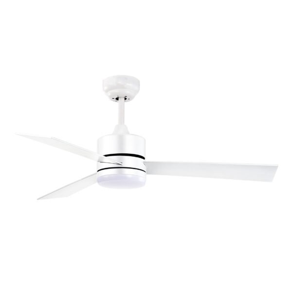 Ventoinha de tecto KILIM branca, 3 palas reversíveis, 18W LED 3000|4000|6500K
