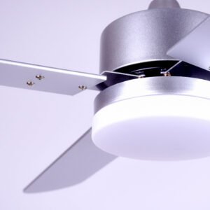 Ventoinha de tecto KENIA prata, 4 palas reversíveis, 18W LED 3000|4000|6500K - Image 2