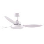 Ventoinha de tecto TULUM branca, 3 palas, 25W LED 3000|4000|6000K
