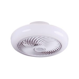 Ventoinha de tecto MYKONOS branca, 5 palas, 72W LED 3000-6000K