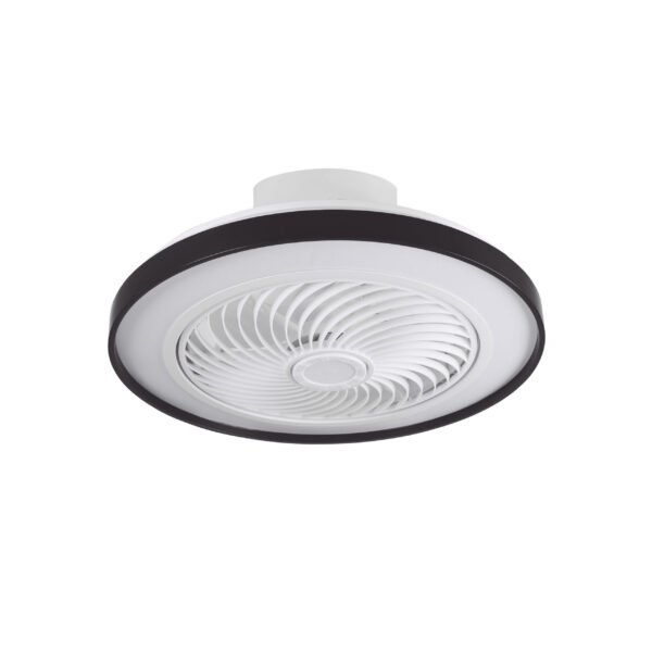 Ventoinha de tecto CATHAY preta, 5 palas, 72W LED 3000-6000K