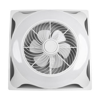 Ventoinha de encastrar PANEL branca, 6 palas, 66W LED 3000-6000K
