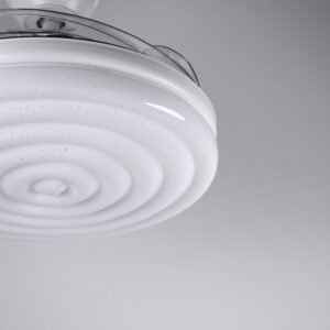Ventoinha de tecto ARCOS branca, 4 palas retráteis, 72W LED 3000|4000|6000K - Image 3