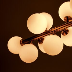 Candeeiro de tecto ANAMAR 16xG9 Dourado/Branco - Image 3